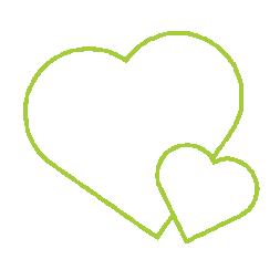 Two overlapping heart outlines representing Up Wealth's commitment to protecting what matters most through income protection financial planning.