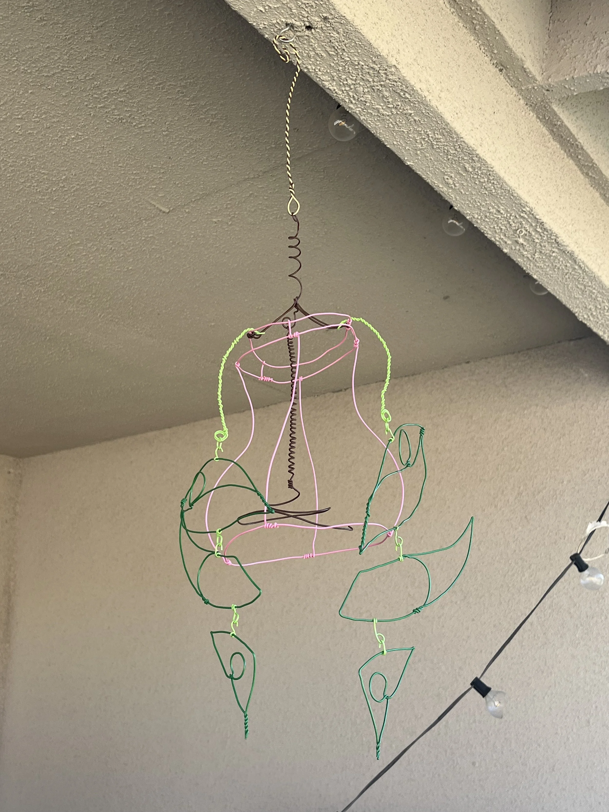 Defining Space, wire sculpture/mobile