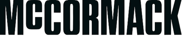 Black and white logo with the text 'McCormack' in a bold, uppercase font.