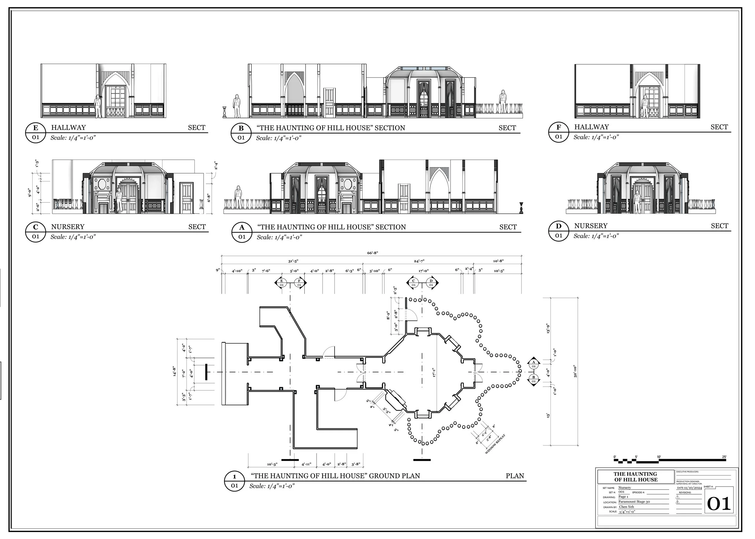 Floor Plan + Sections