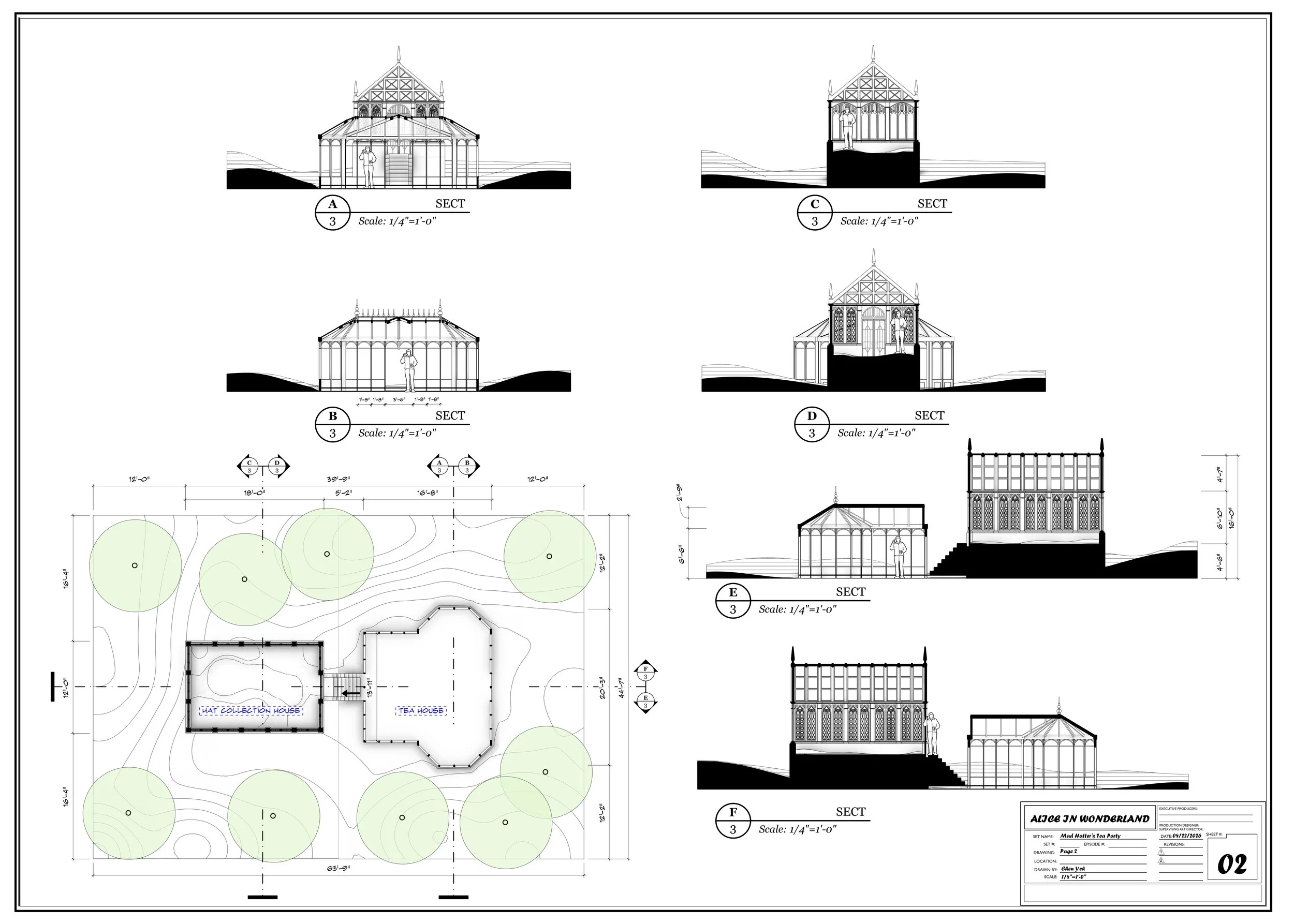 Floor Plan + Sections