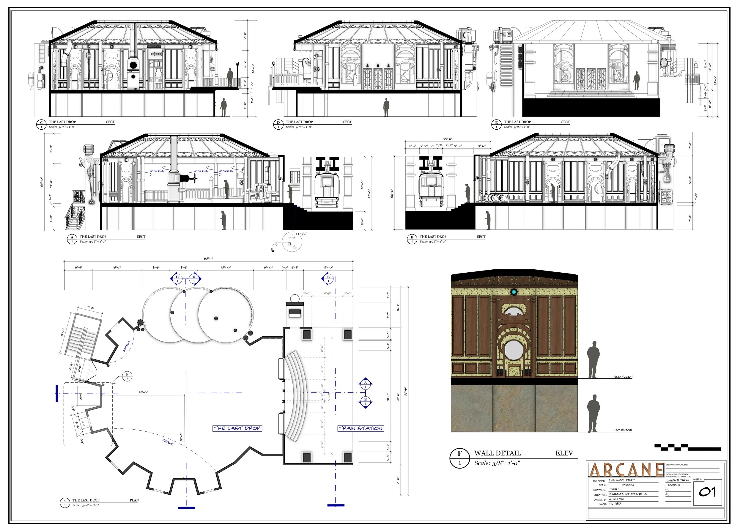 Floor Plan + Sections