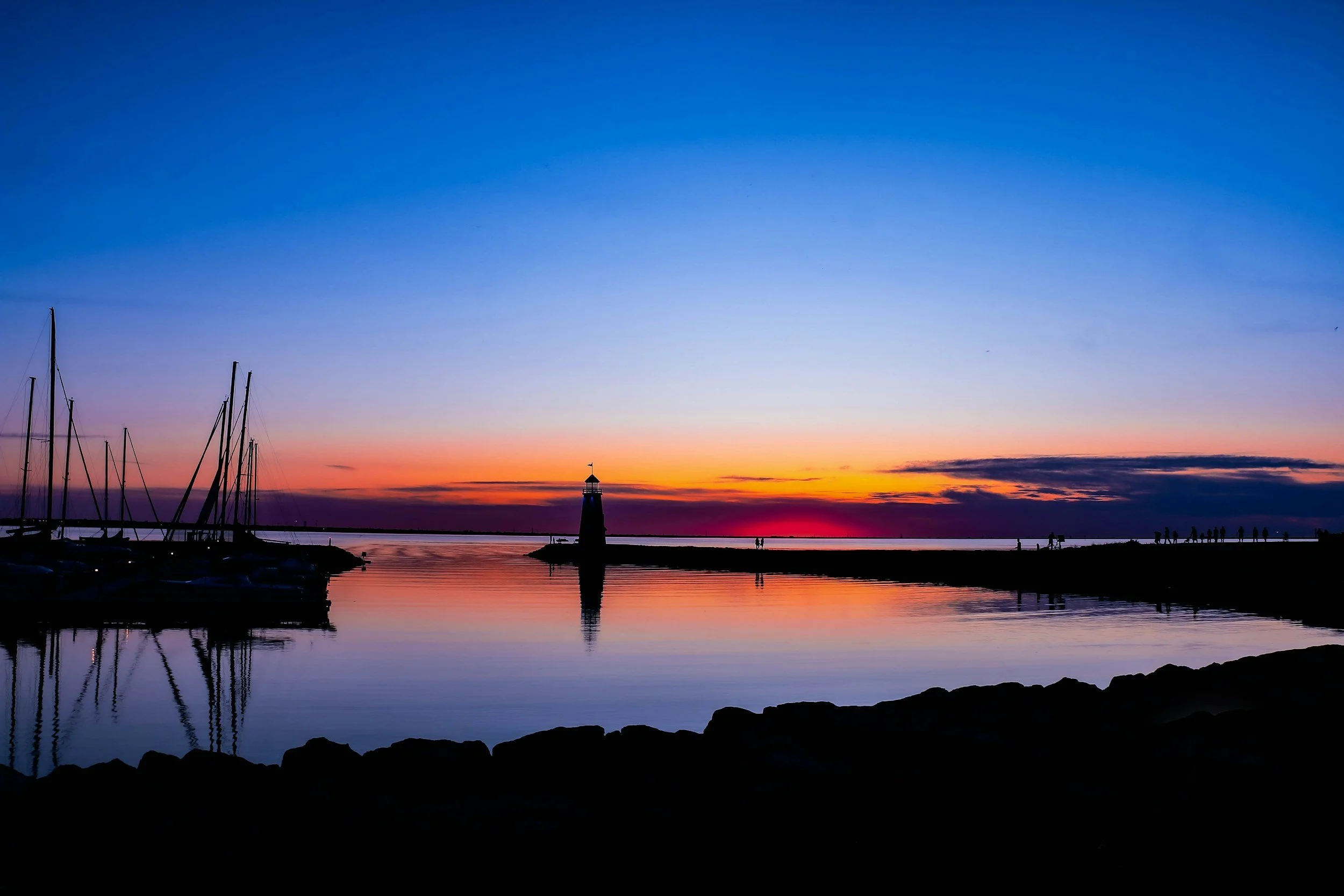 Lake Hefner at sunset