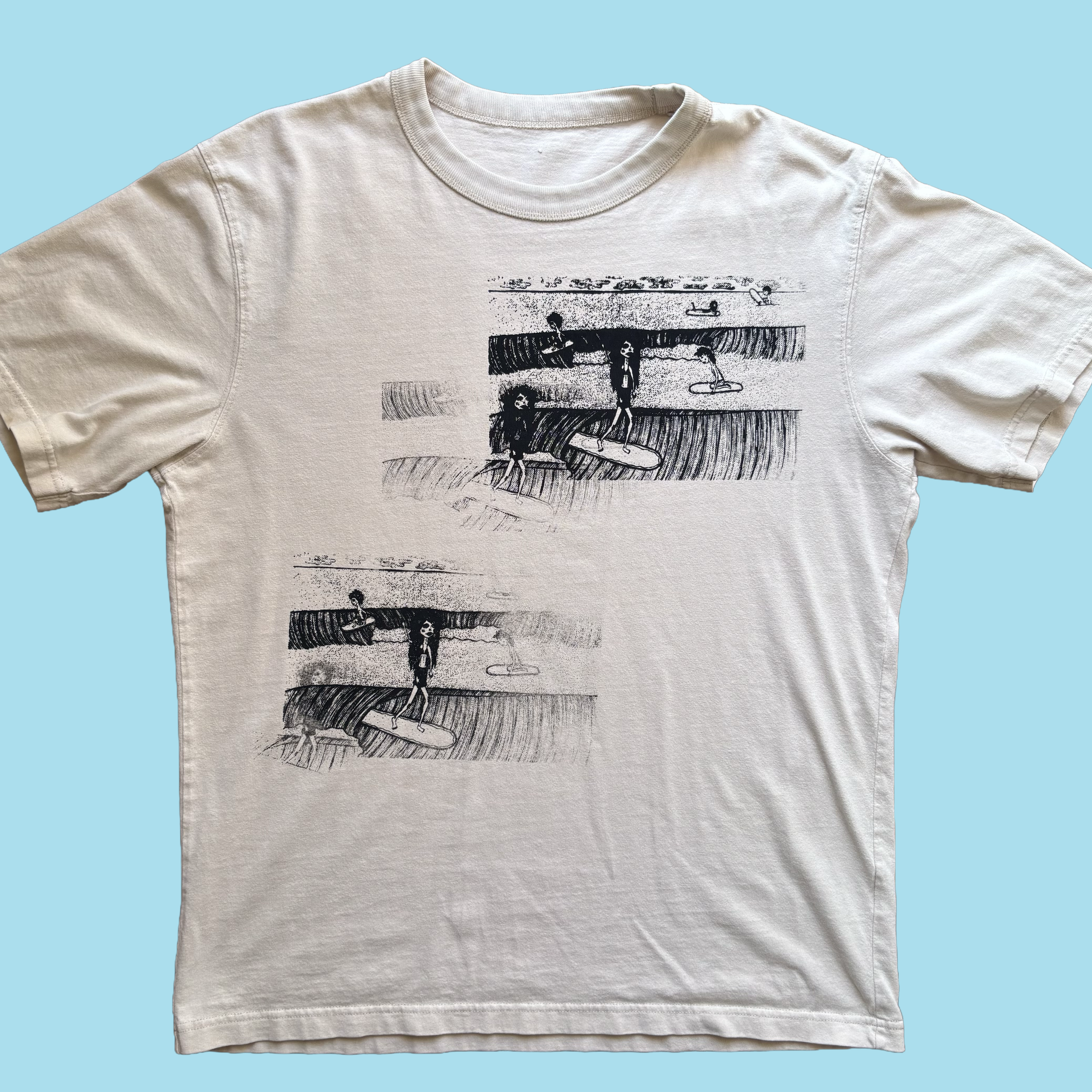 surfer guys double print tee