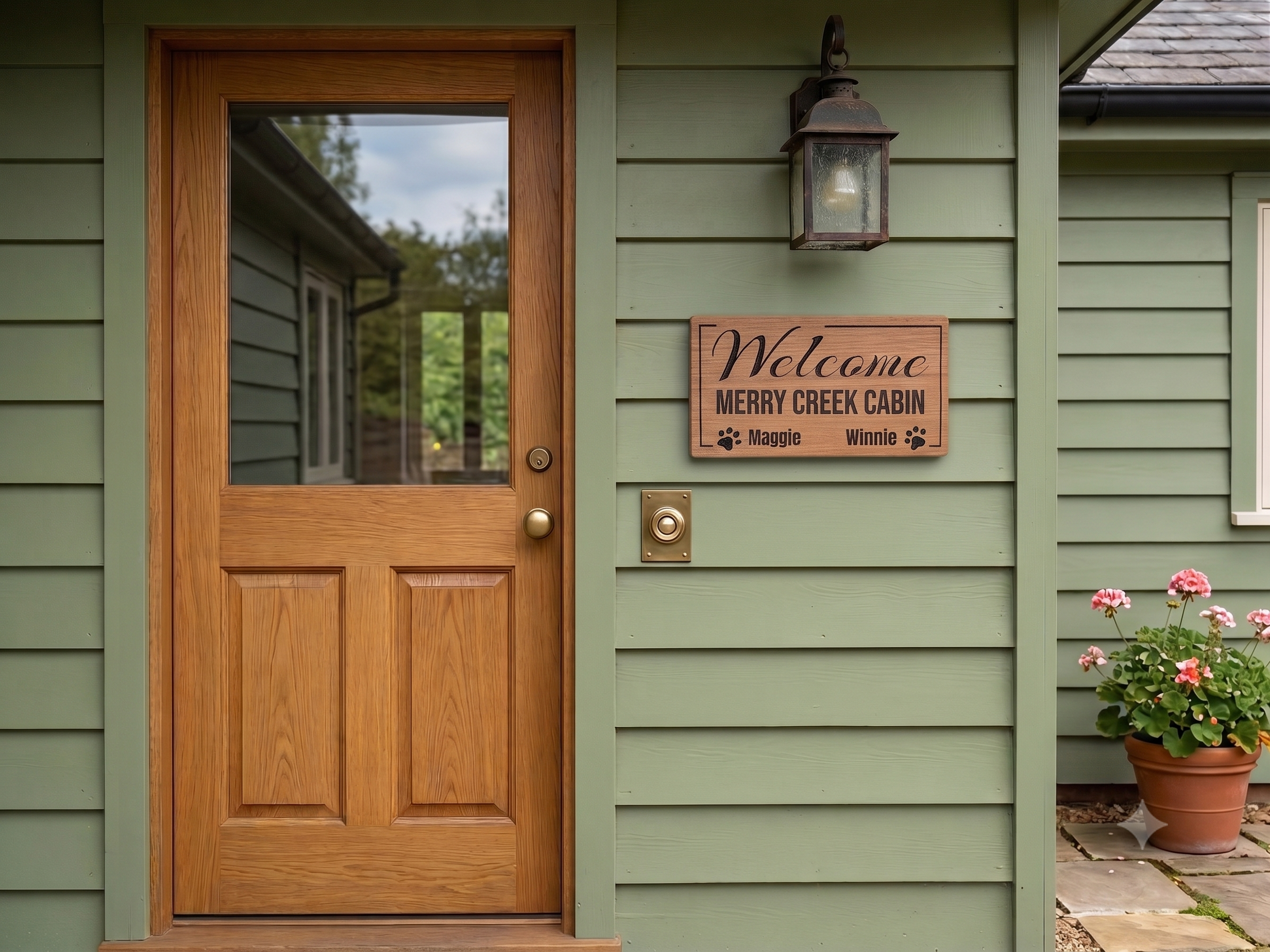 Welcome Sign - Property Name & Dogs