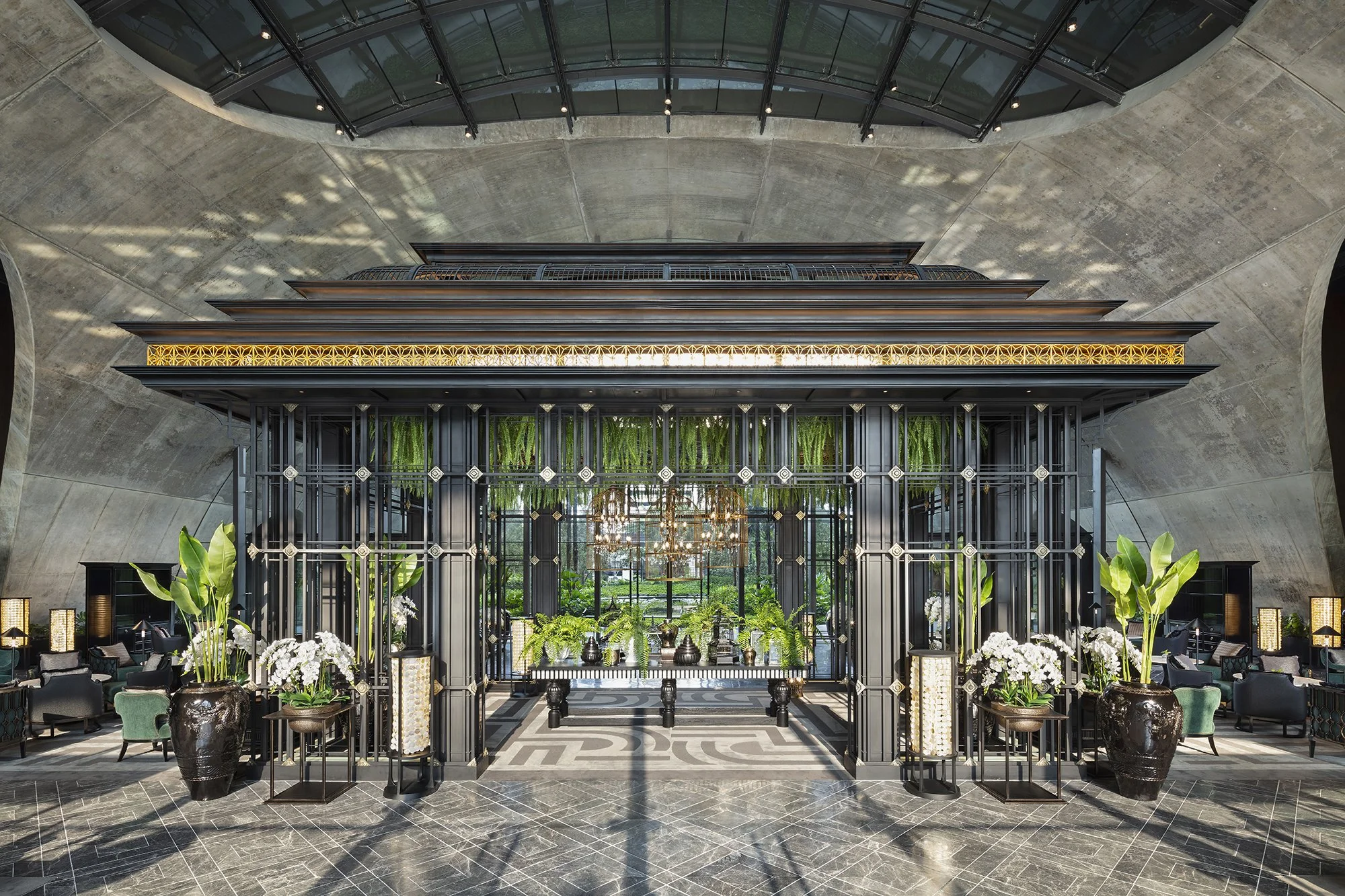 Architectural & Luxury Hospitality — Sindhorn Kempinski Bangkok — Hotel Lobby — Ellsworth/Lim