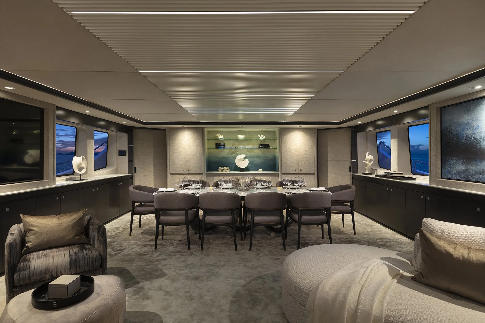 Panakeia Yacht Main Saloon Dining Area.jpg