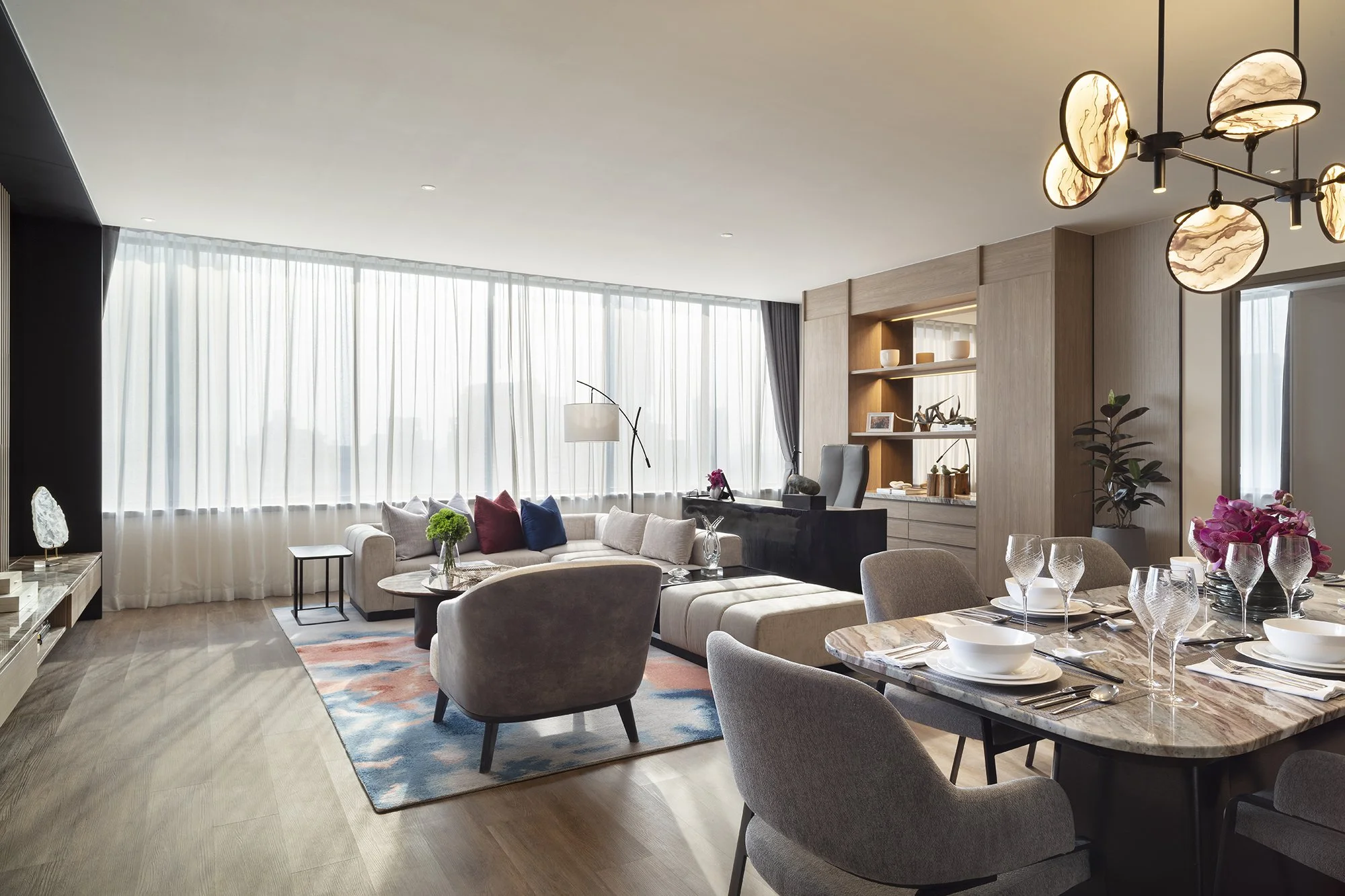 Ascott Embassy Sathorn 3Bedroom Suite Living Room Angle 2.jpg