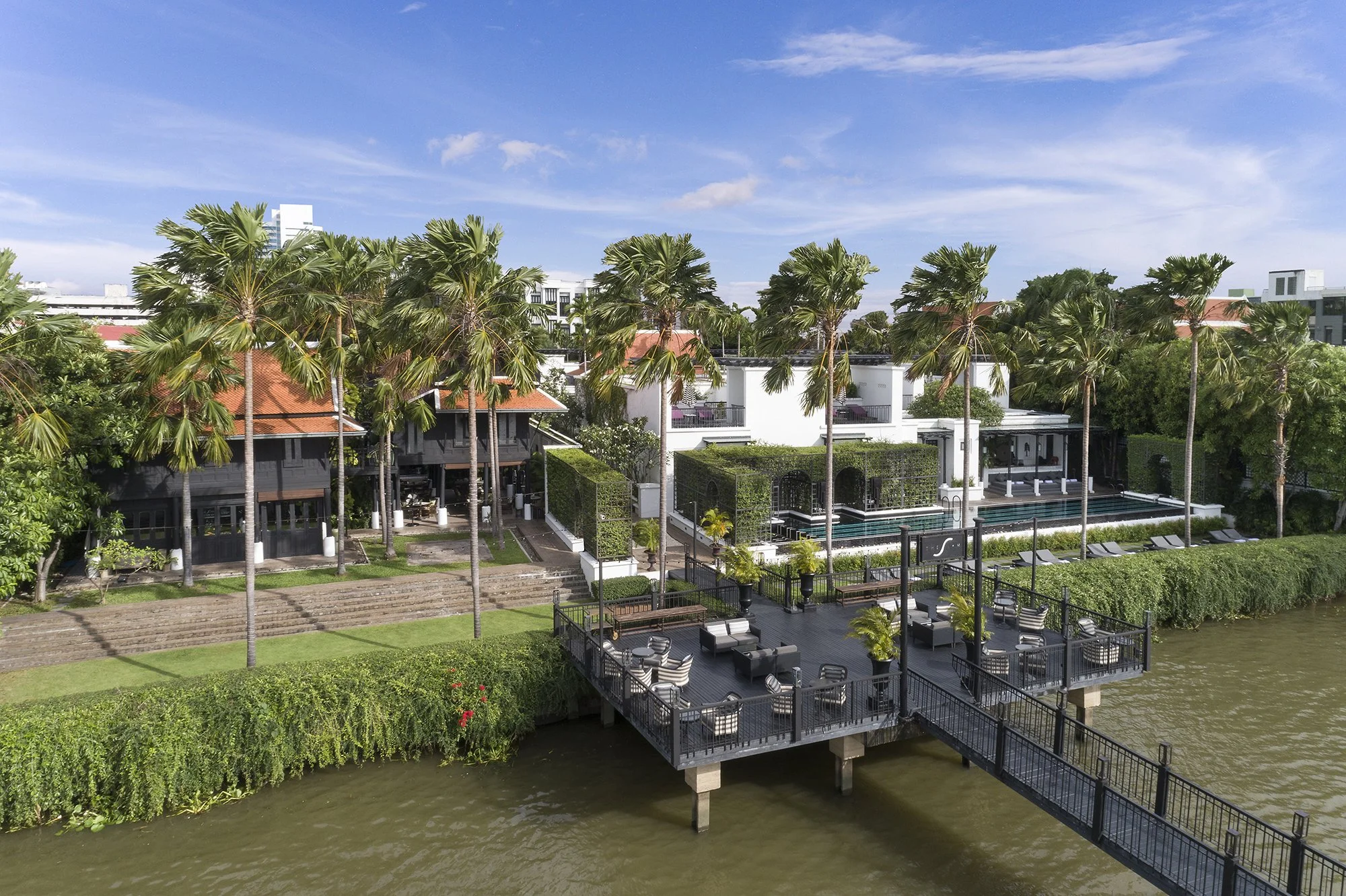 The Siam Chao Phraya River Front sunset — The Siam Hotel Bangkok — Ellsworth/Lim