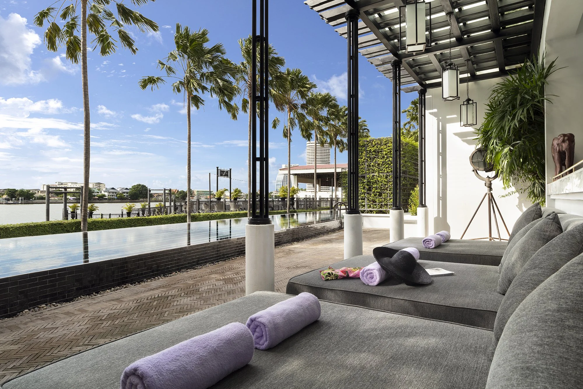 Swimming pool Lounge area— The Siam Hotel Bangkok — Ellsworth/Lim