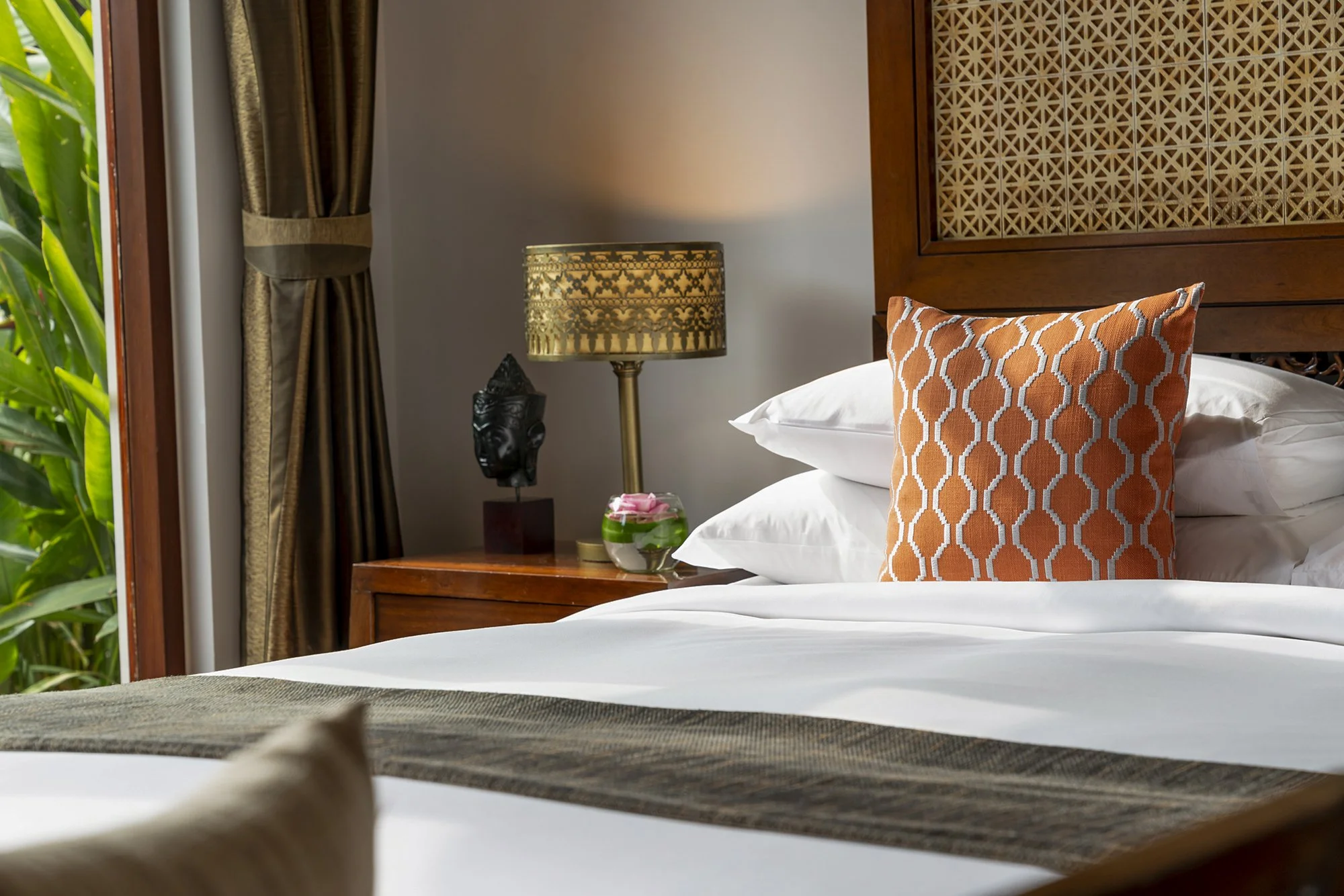 Anantara Angkor Terrace Suite Bedroom Close-up_1.JPG