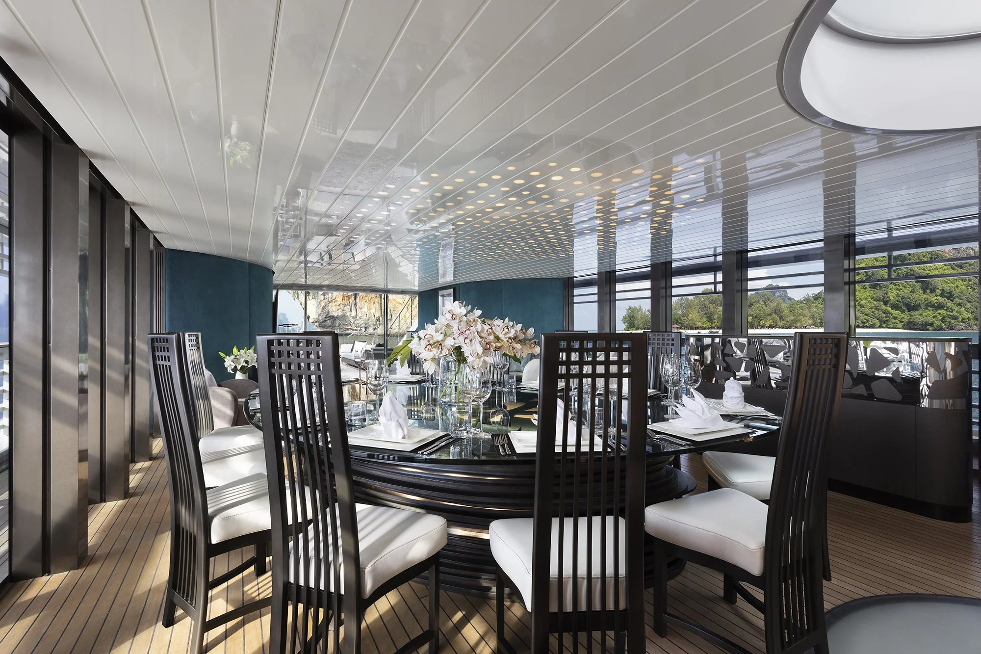 Ocean Emerald Main Salon Dining Table.jpg