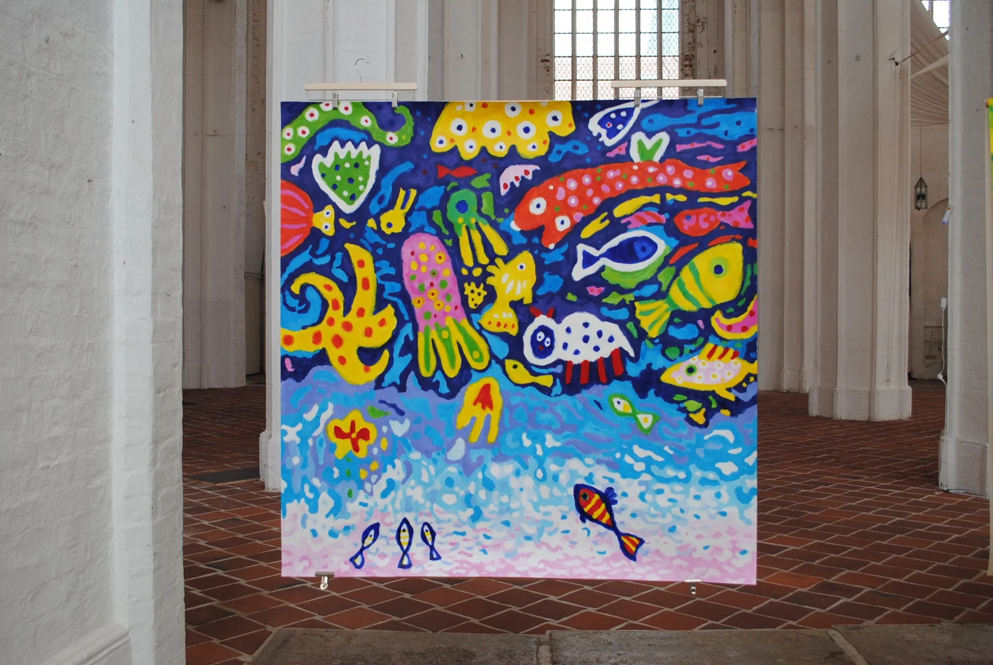 Hamburg 1, ca. 150 x 150 cm, acryl on paper