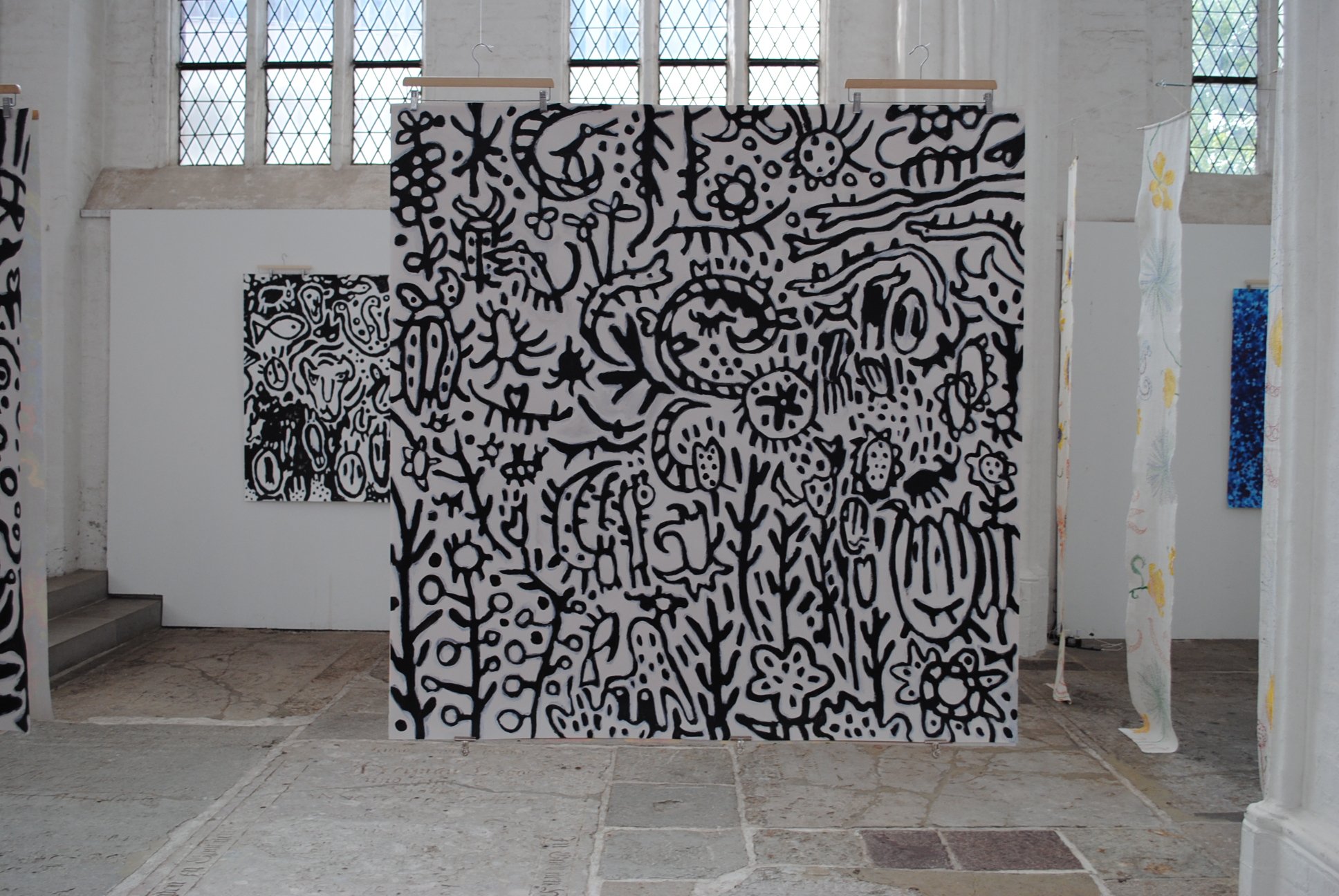 Dschungel 3, ca. 150 x 150 cm, acryl on paper