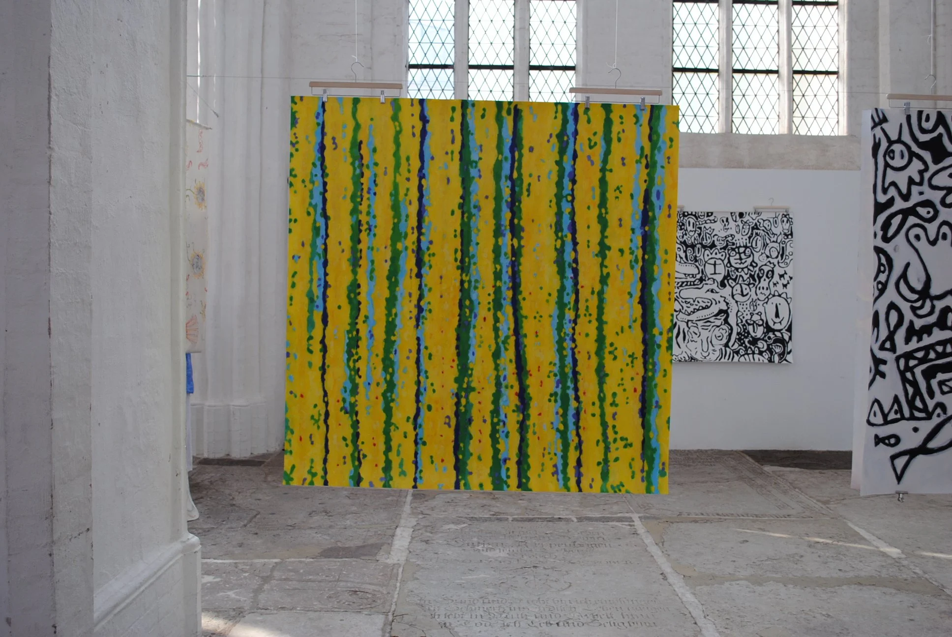 without title, ca. 150 x 150 cm, acryl on paper