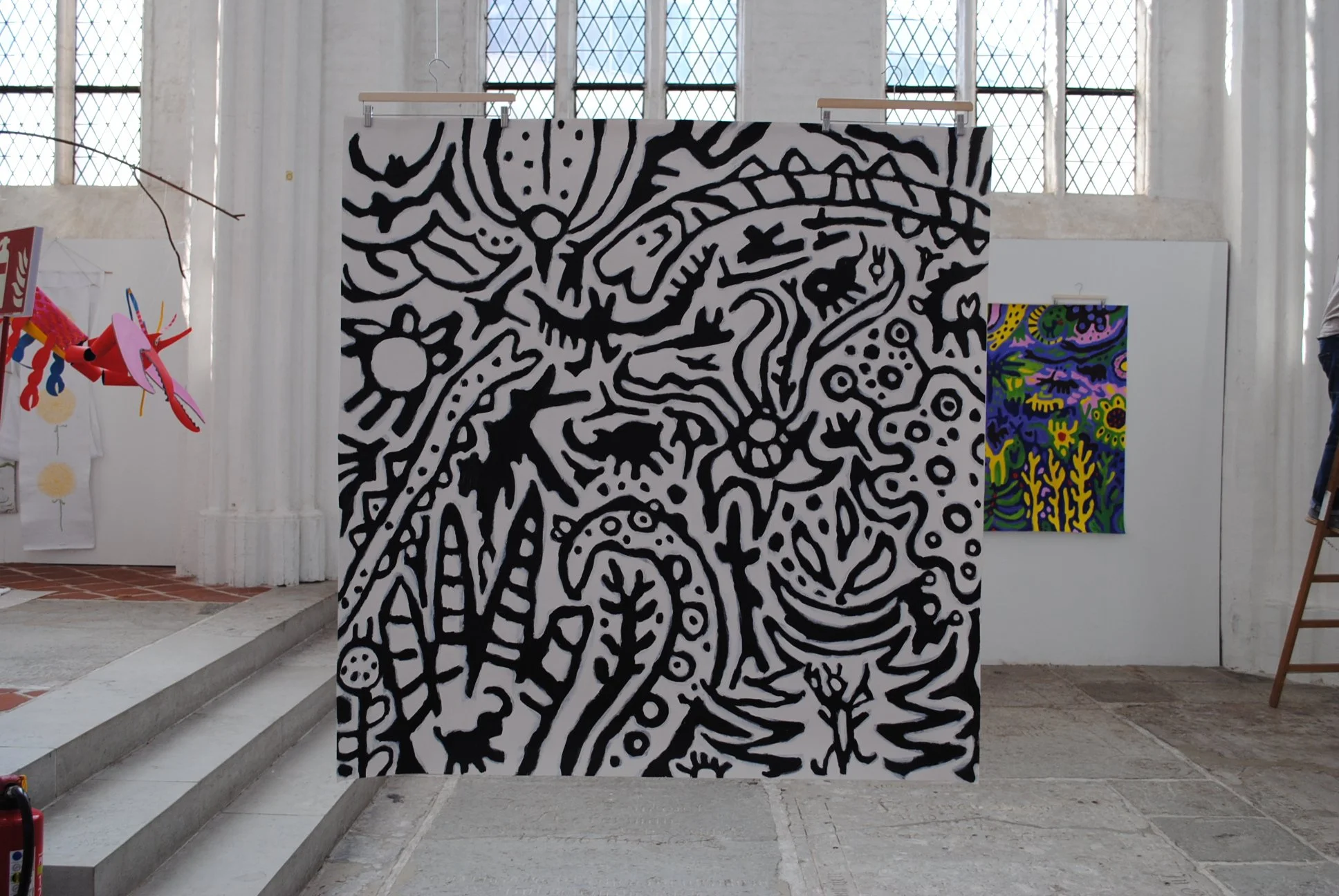 Dschungel 2, ca. 150 x 150 cm, acryl on paper
