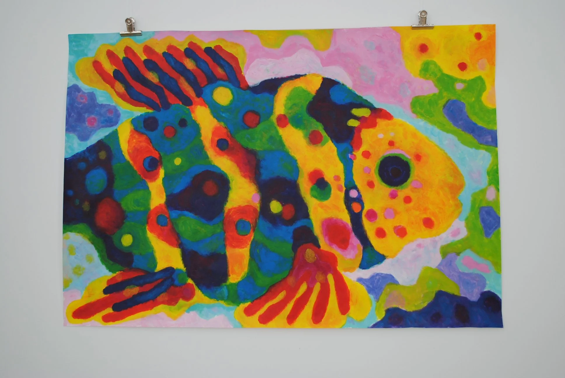 Fisch, ca. 105 x 150 cm, acryl on paper