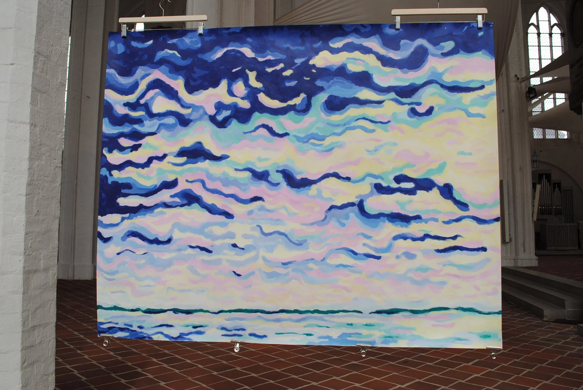 Nordsee 4, ca. 120 x 150 cm, acryl on paper