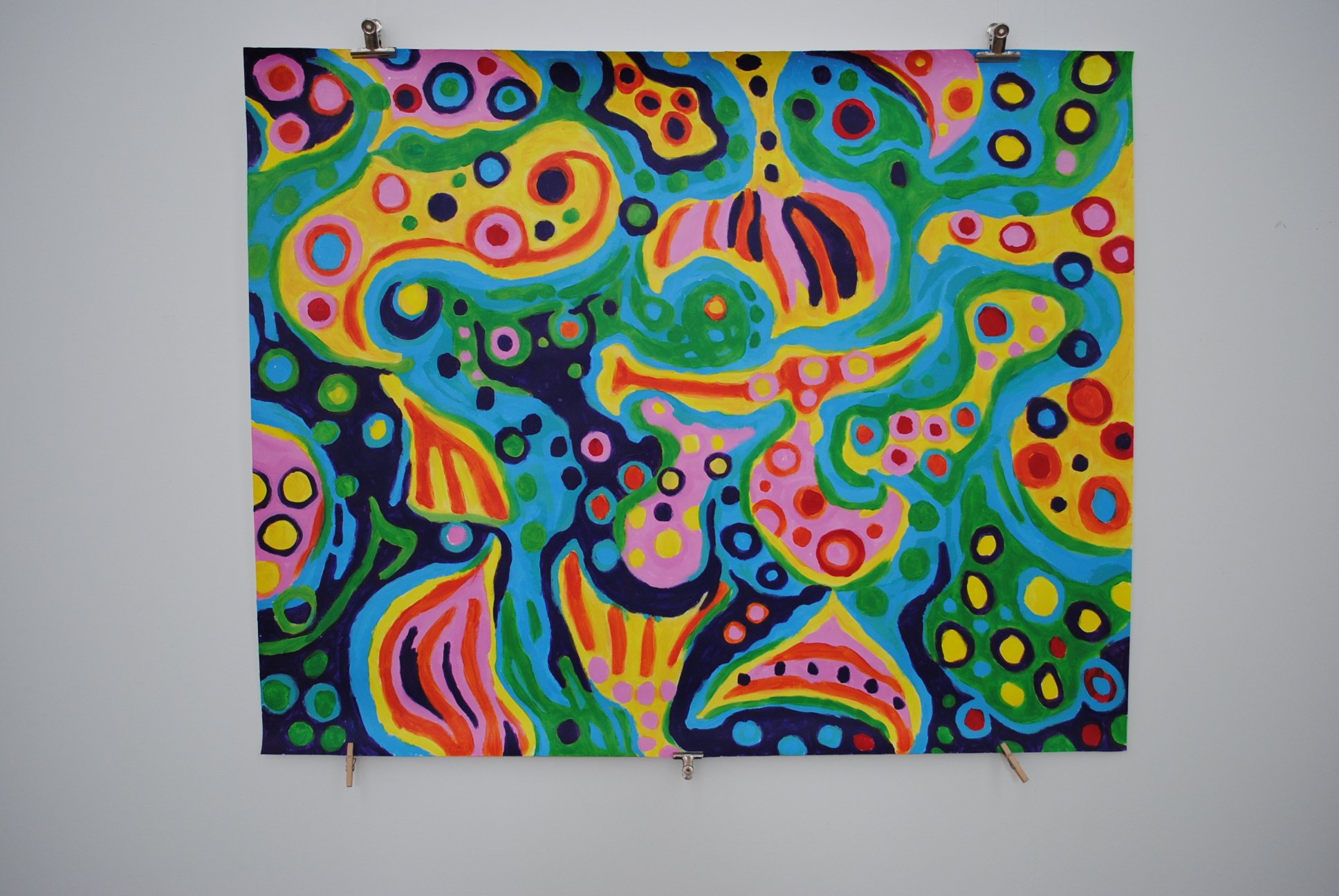 Blubber 3, ca. 120 x 150 cm, acryl on paper