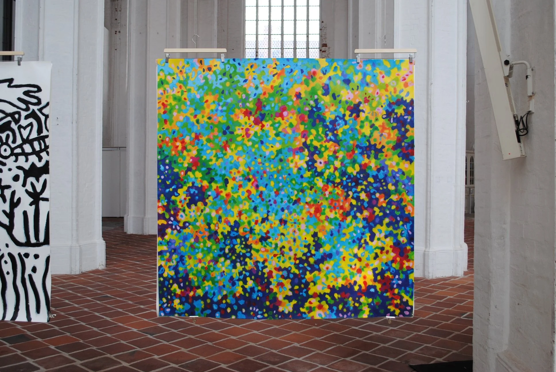 without title, ca. 150 x 150 cm, acryl on paper