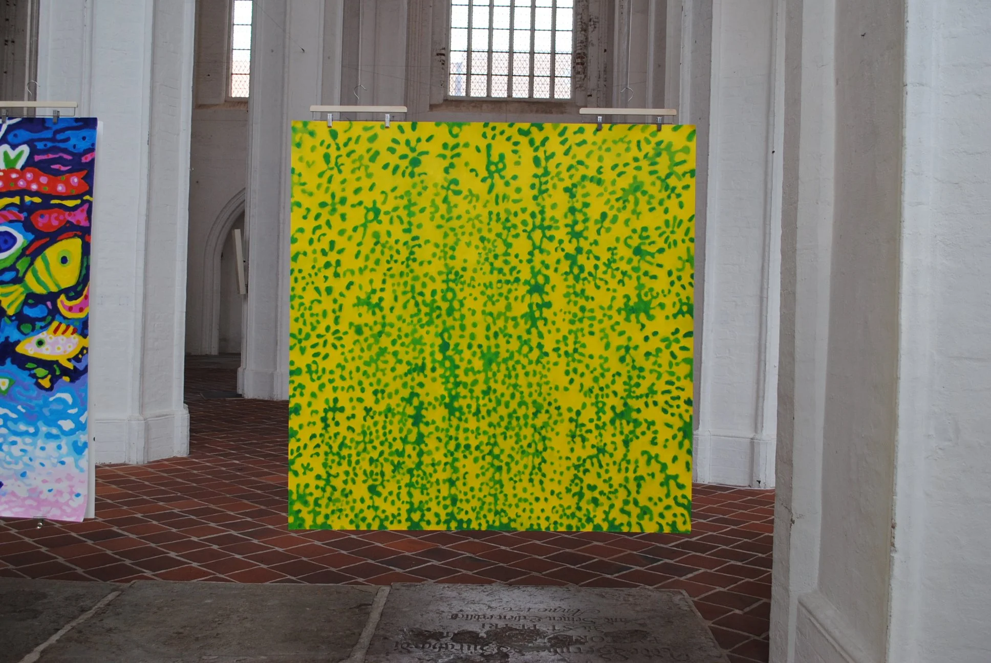 without title, ca. 150 x 150 cm, acryl on paper
