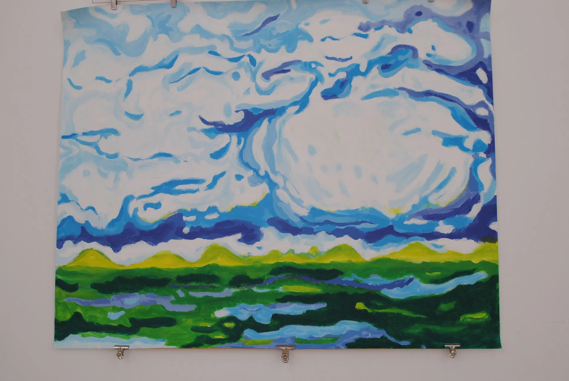 Nordsee 1, ca. 120 x 150 cm, acryl on paper