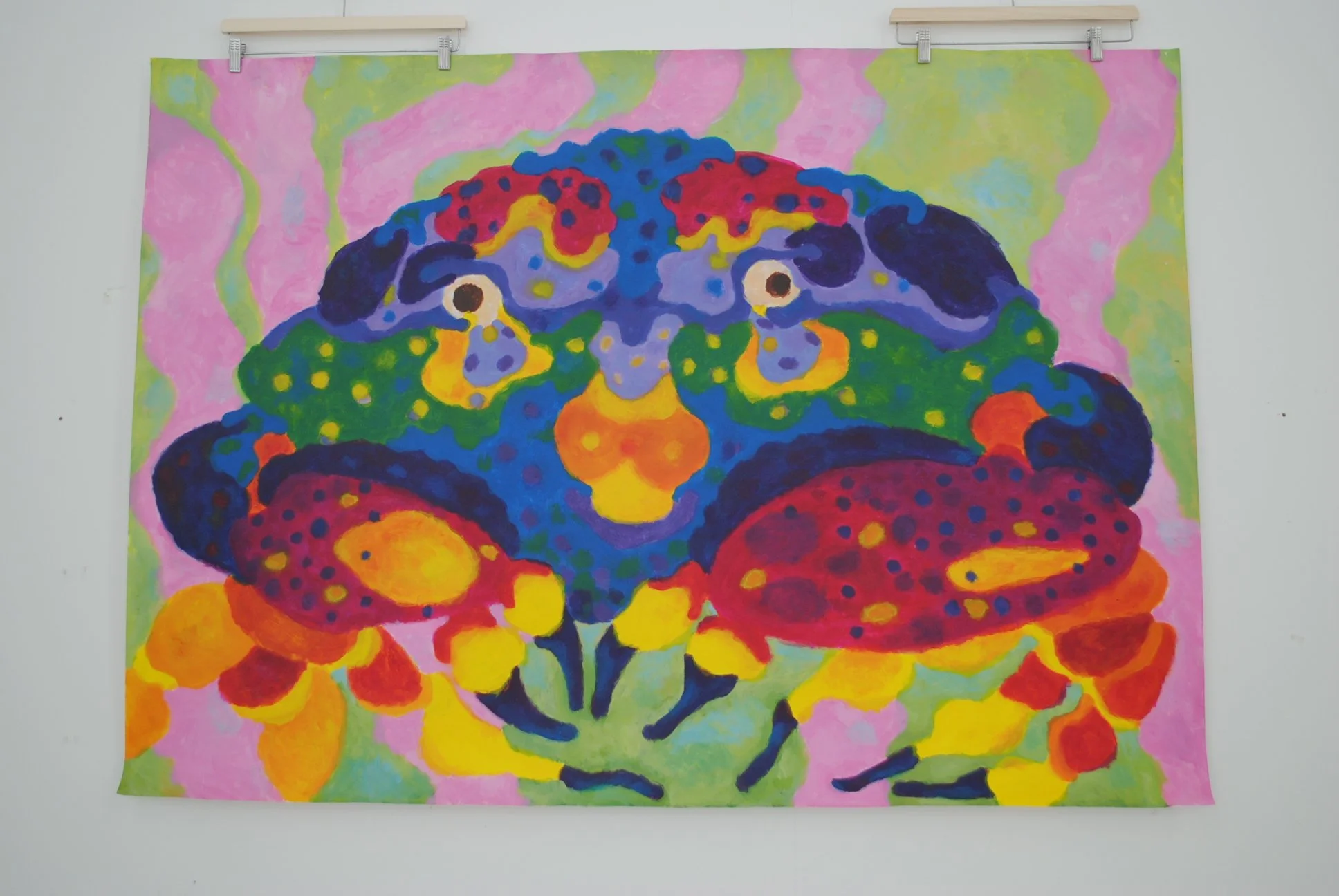 Krebs, ca. 105 x 150 cm, acryl on paper