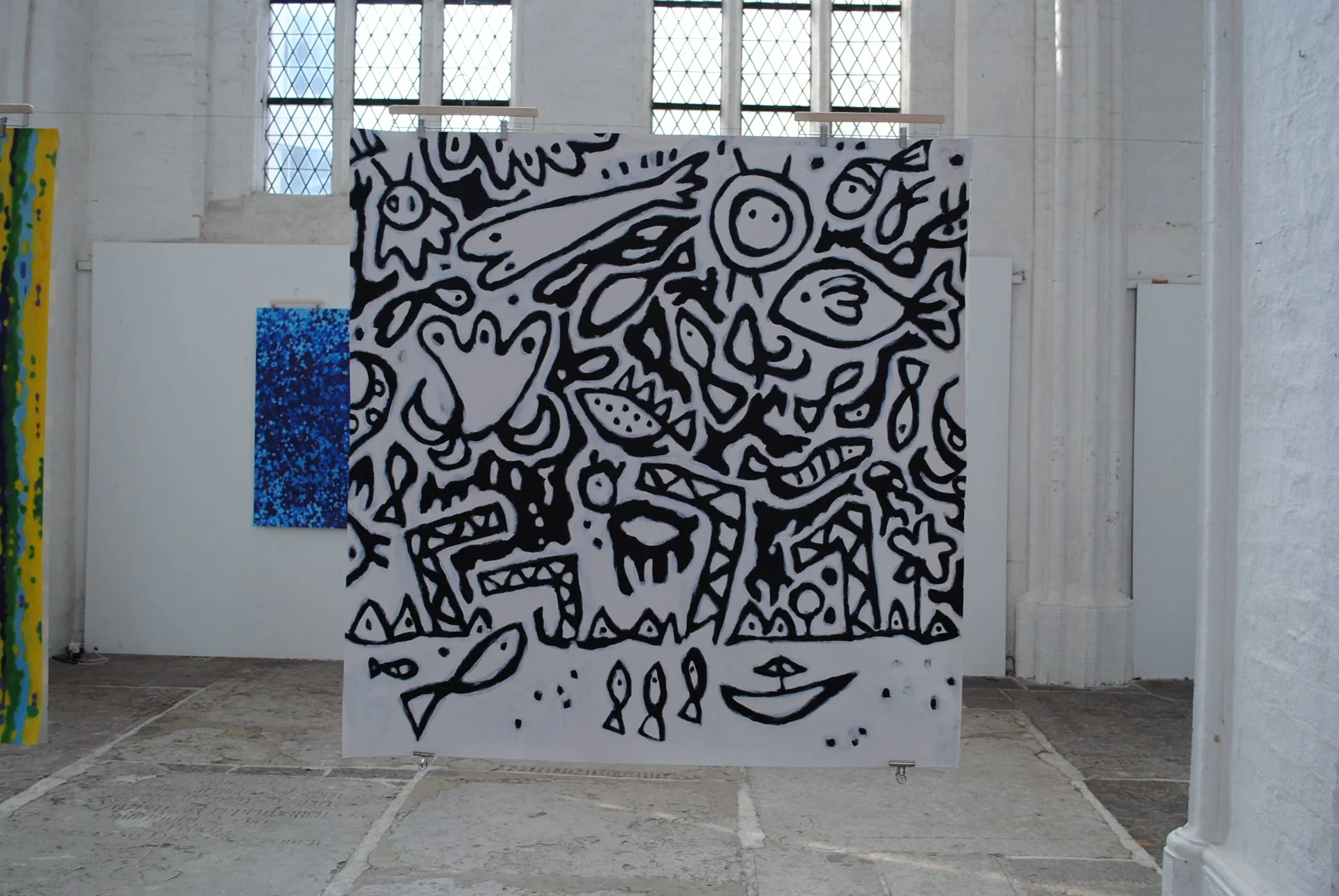 Hamburg 2, ca. 150 x 150 cm, acryl on paper