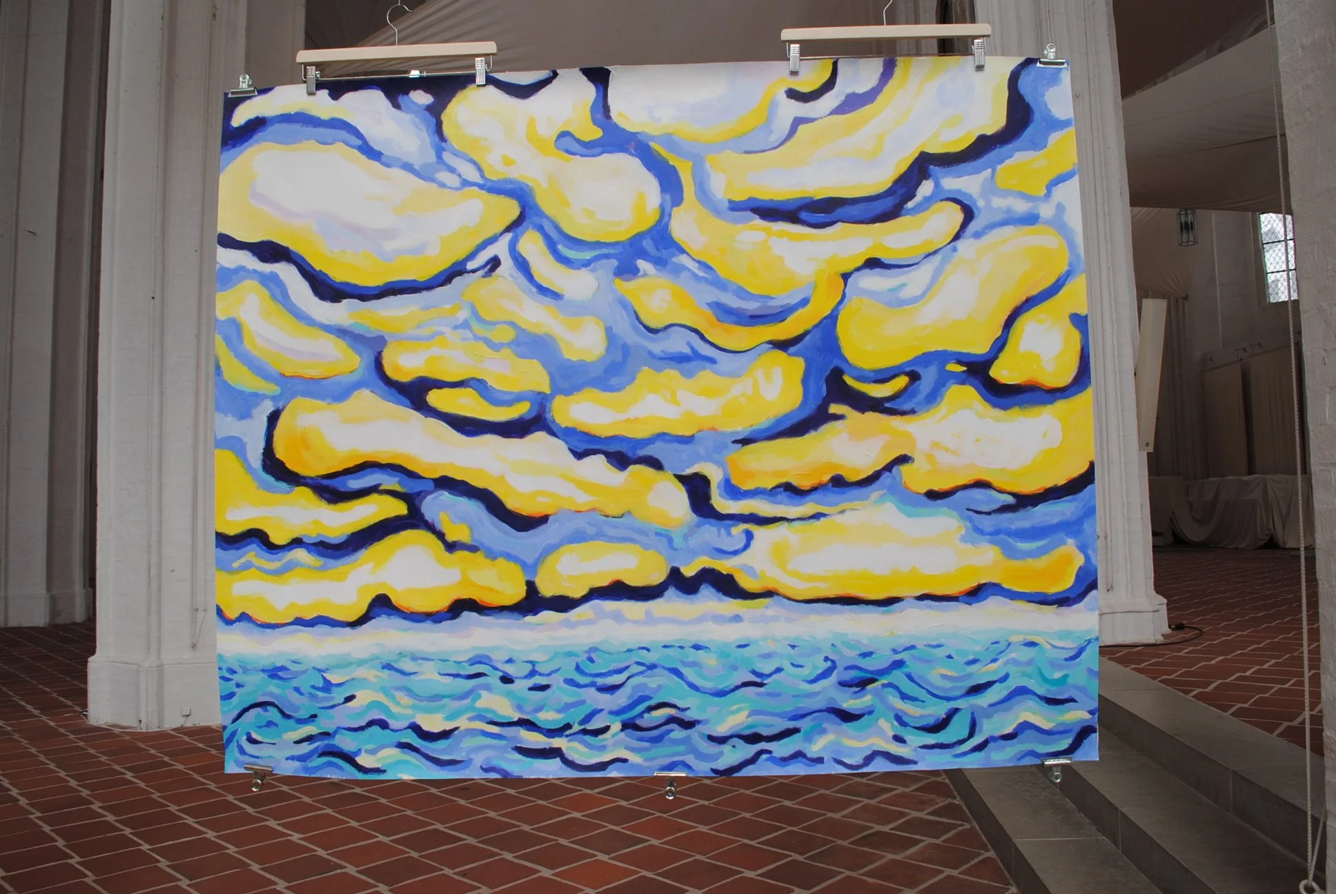 Nordsee 3, ca. 120 x 150 cm, acryl on paper