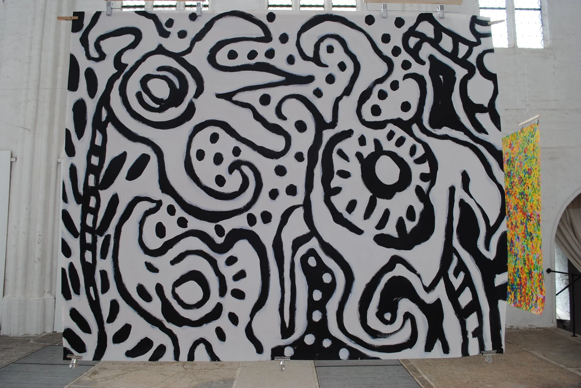 Sonnenblume, ca. 120 x 150 cm, acryl on paper