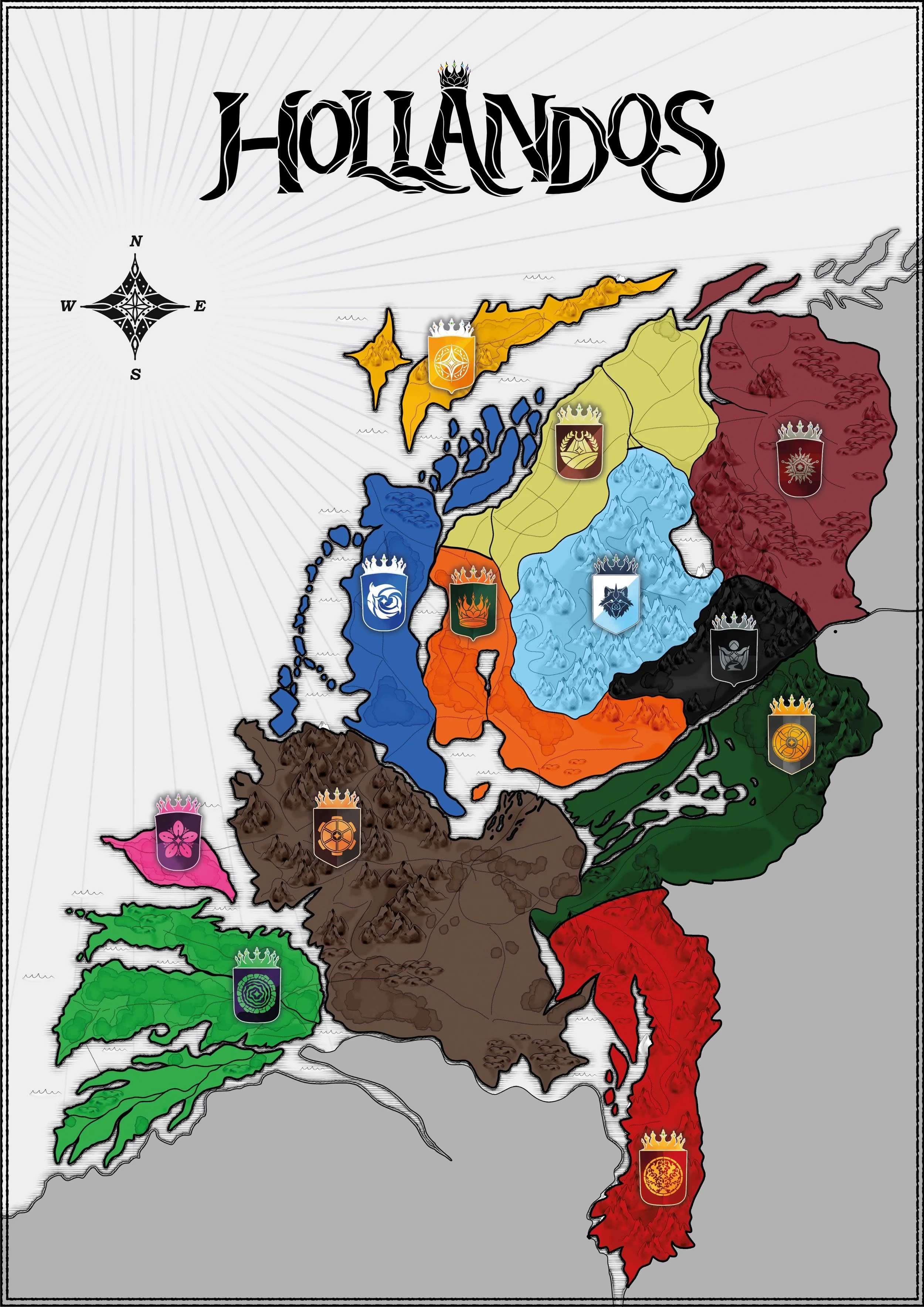 Kaart van de 12 provincies