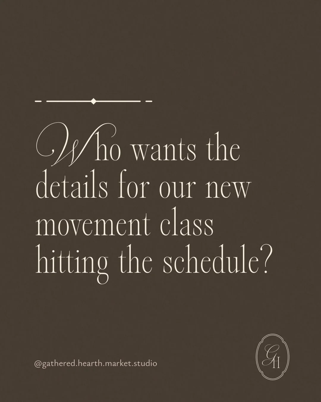 👀 come take a peak at something new this upcoming week at Gathered&hellip;