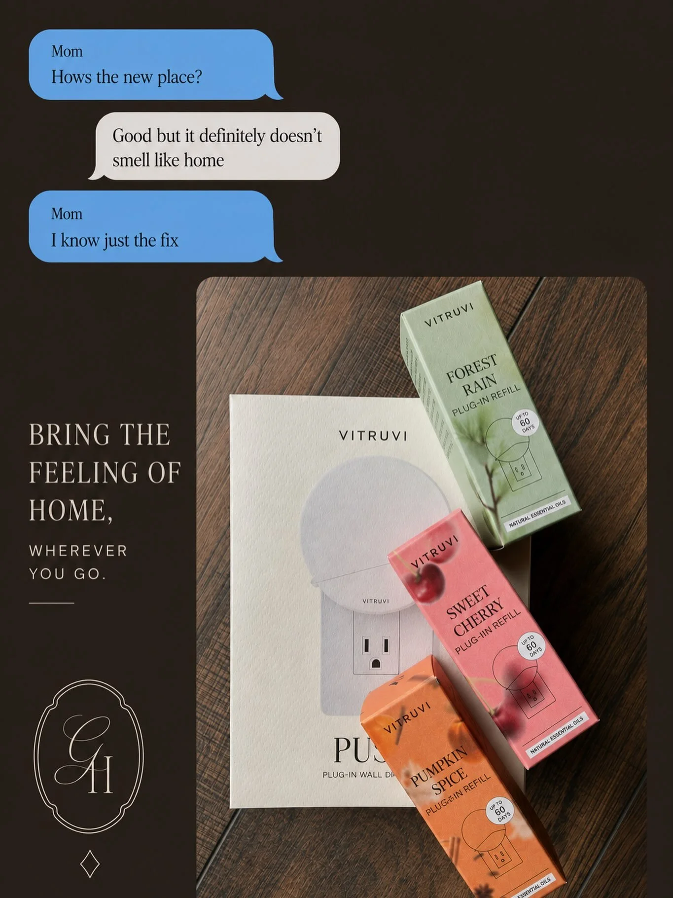 The Vitruvi Plug-In Wall Diffuser + scent refills make the sweetest little send-off gift for your university student.

Because they may be ready to leave the nest&hellip;
but that doesn&rsquo;t mean home can&rsquo;t come with them.