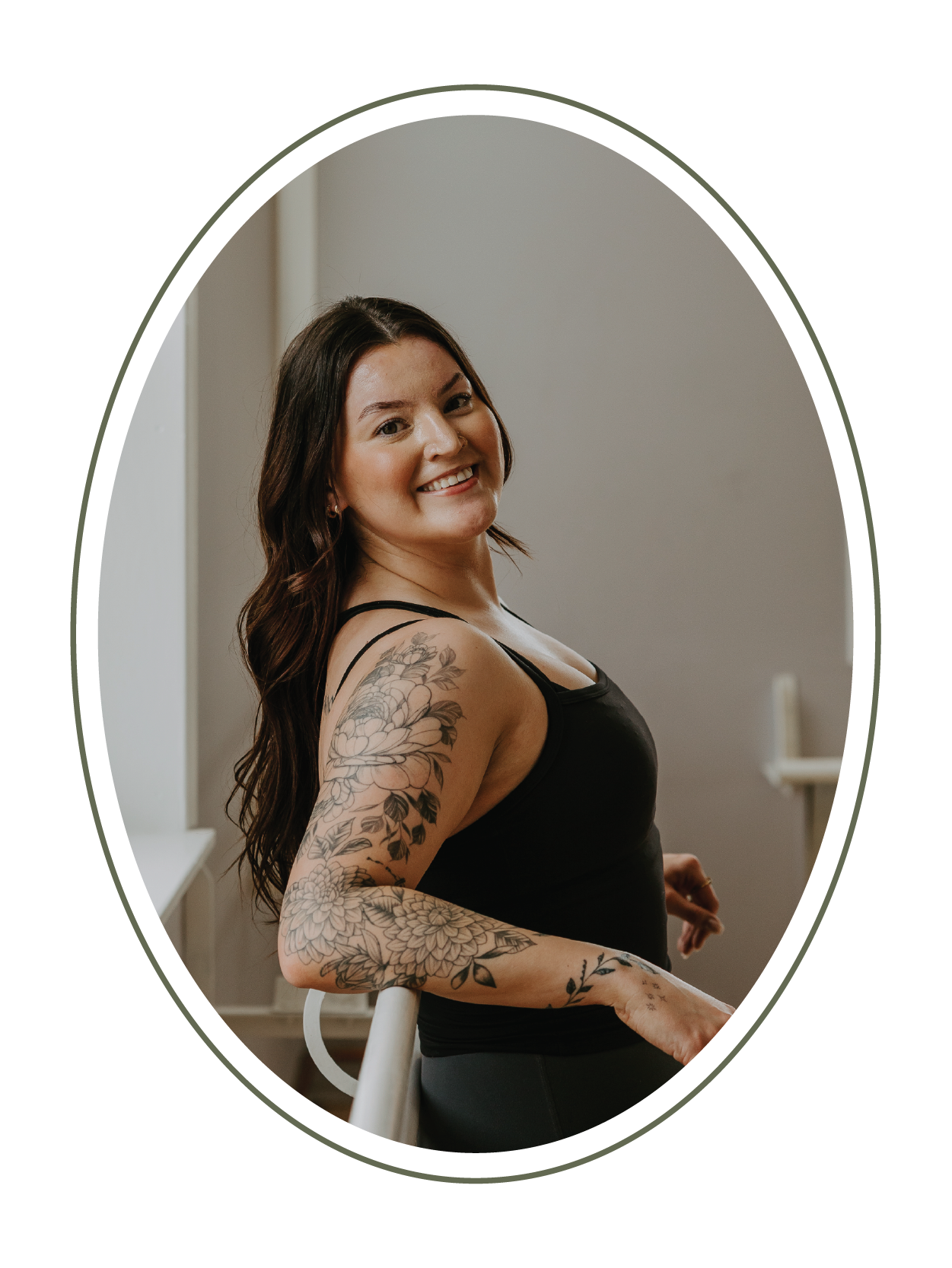 Katie, pilates instructor at Gathered Hearth classes and studio in Prince Albert