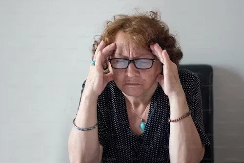 Woman with stress