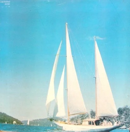 Ketch rigged Waitangi chartering on Pittwater, Sydney.