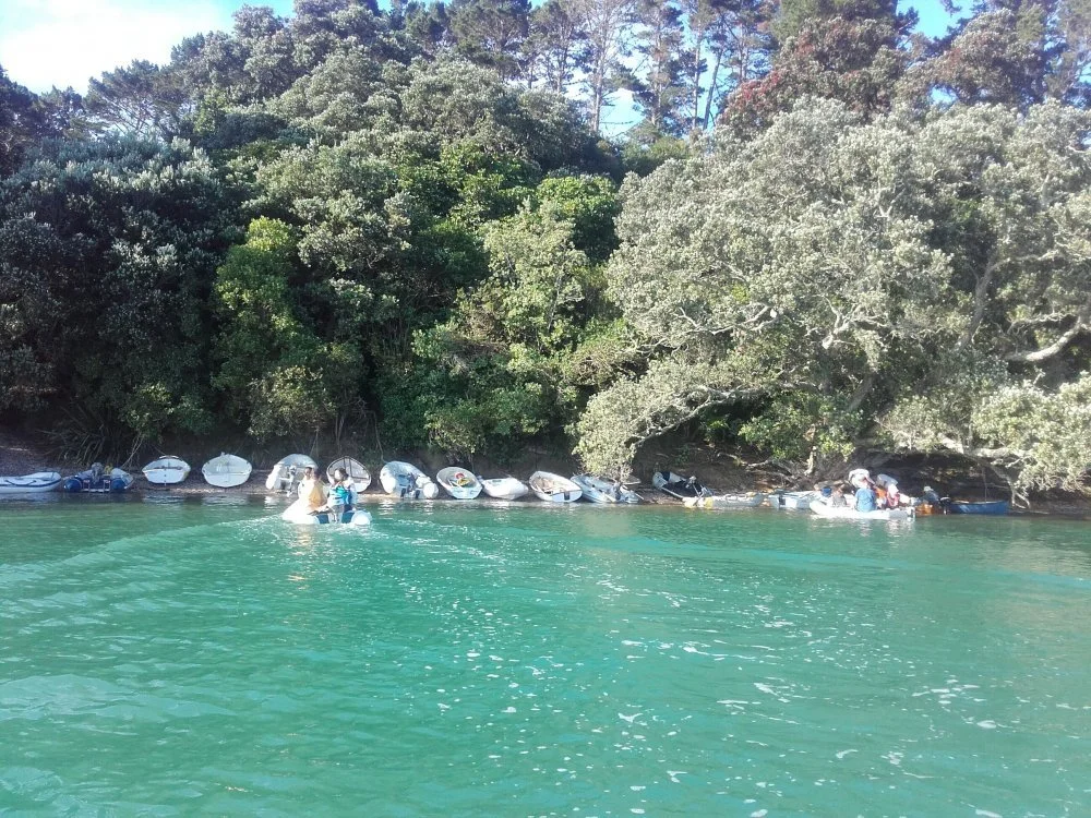 Hmm...where to park the dinghy?