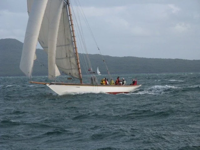 Thelma in night race to Mahurangi January 2012.