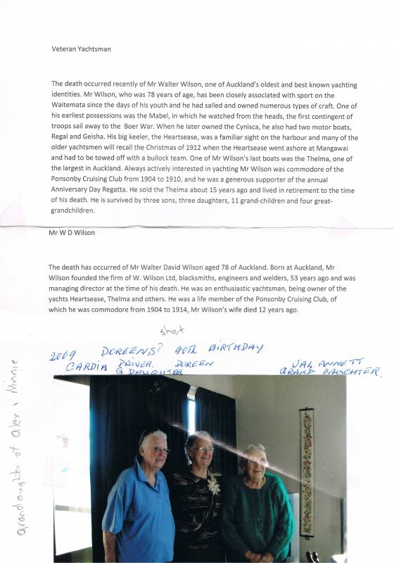 Walter Wilson - Obituary.