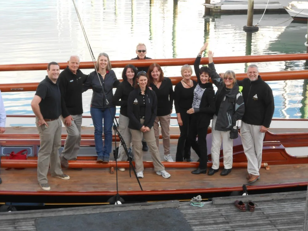 Crew at the relaunch celebration
