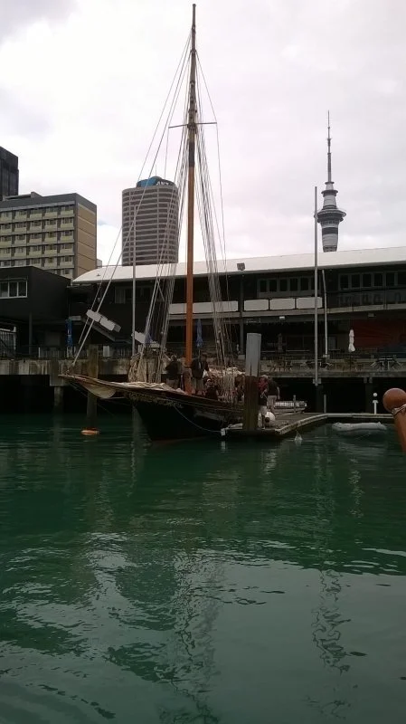 Waitangi at her berth at the Voyager NZ Maritime Museum.