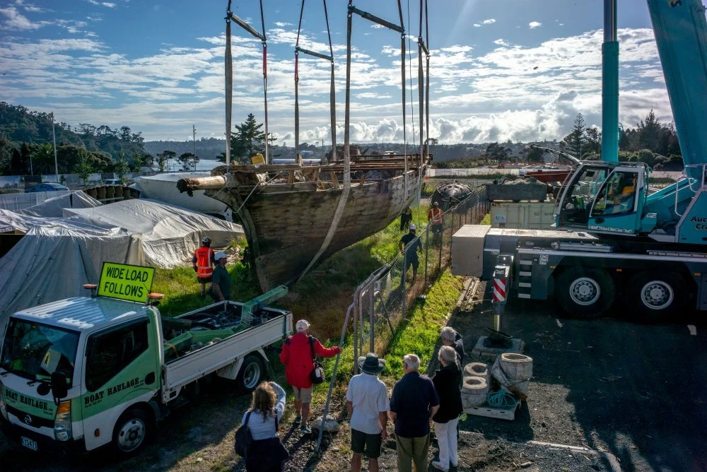 Unloading at Hobsonville.