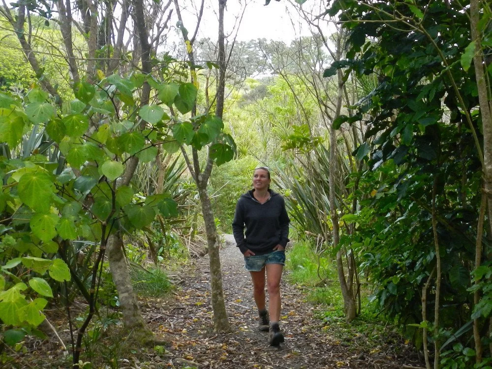 Zoo keeper Hayley lead the guided walk across to spot the native wildlife.