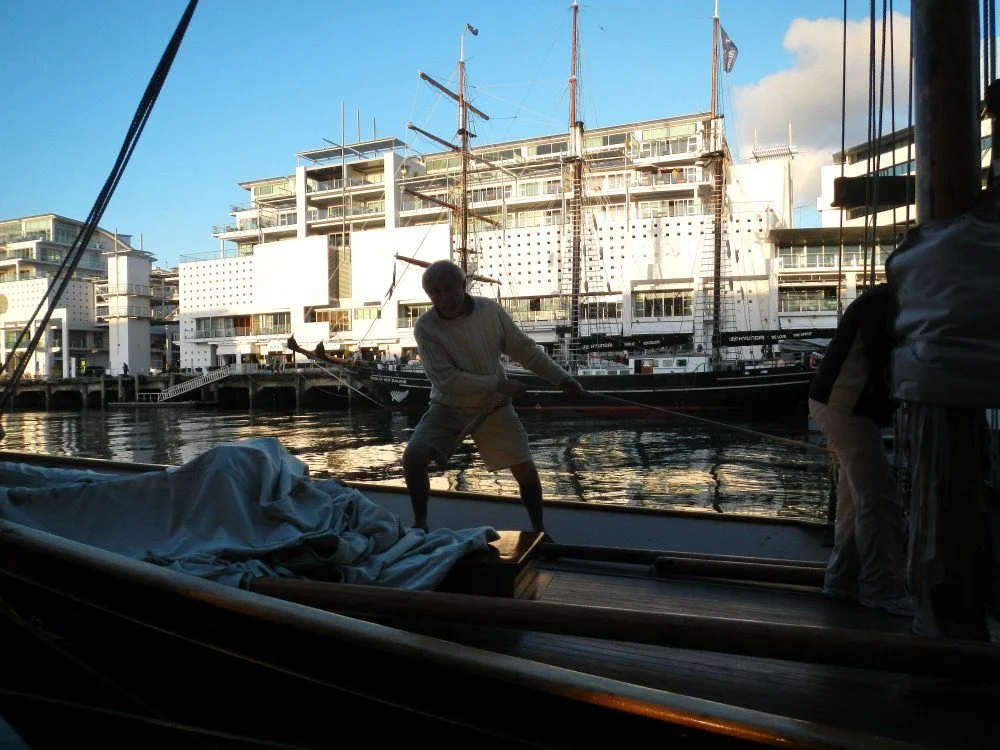 Bruce working hard on the docking process! Winter series