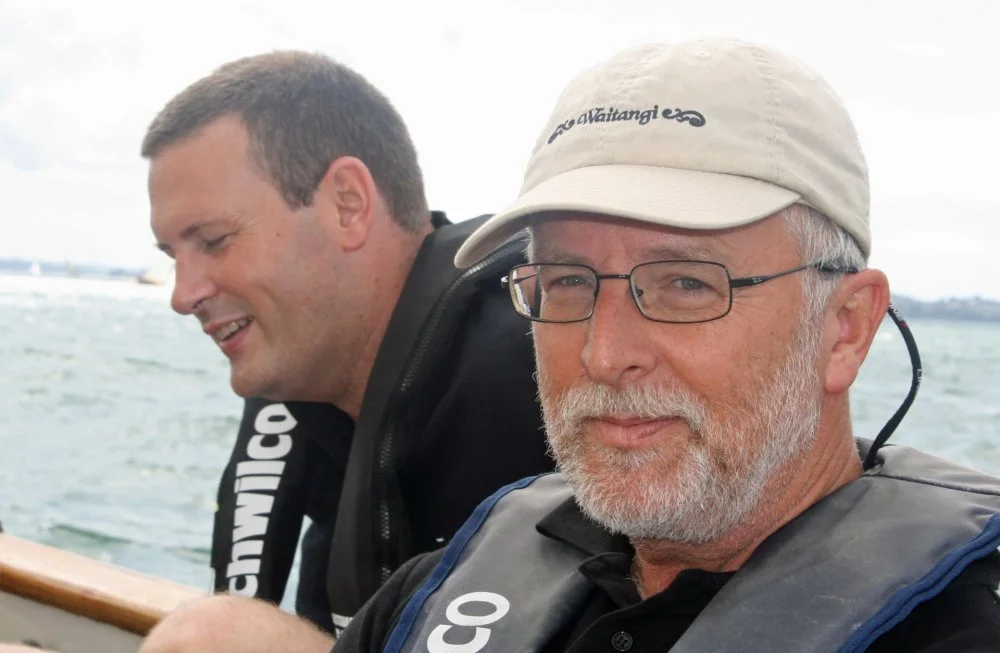 Skipper Larry Paul on Waitangi.