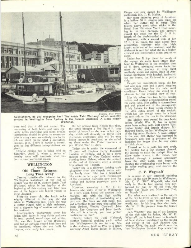 Waitangi 1960 visit to Wellington.