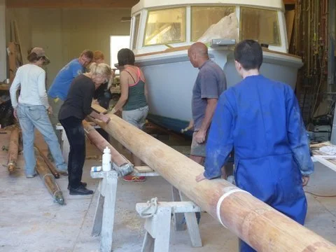 Crew hard at work. 