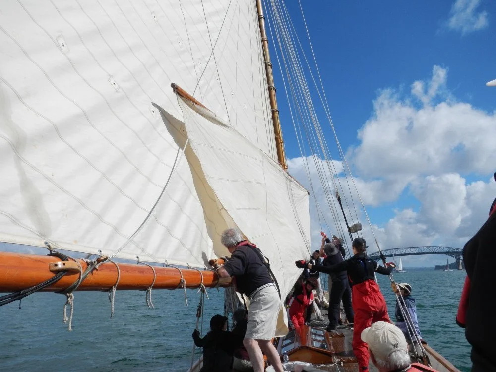 Up with the topsail. Winter series. 
