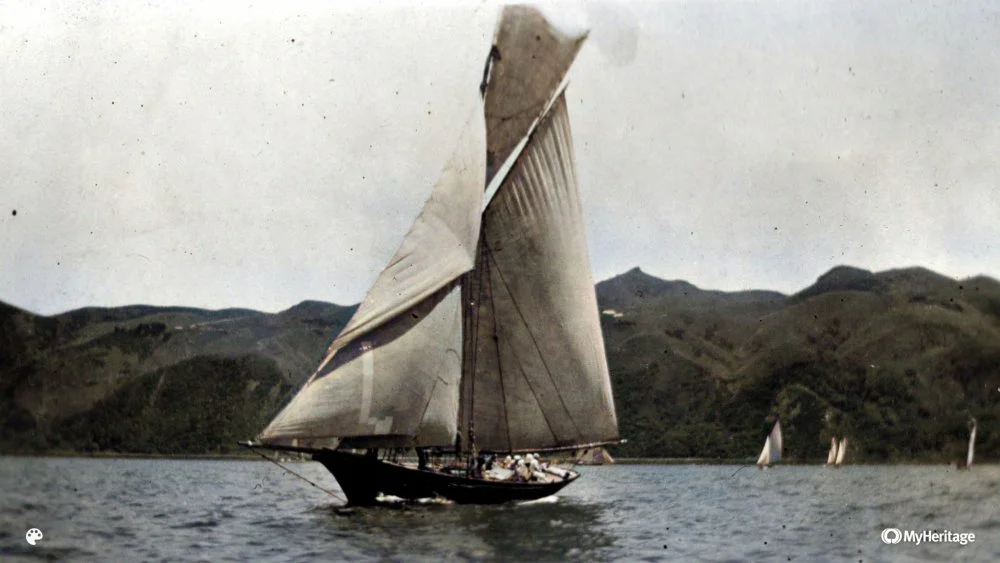 Waitangi pre 1910 (C) Wellington Classic Yacht Trust.