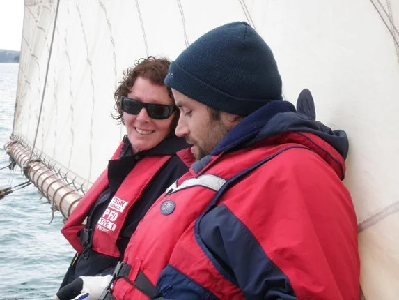 Helen teaching Julius (from Germany).